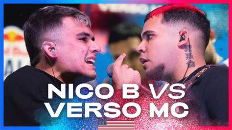 Nico B Vs Verso Mc Octavos Red Bull Estados Unidos Youtube