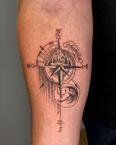 30 Charming Compass Tattoo Designs Perfect For Every Story Compass Tattoo Design Compass