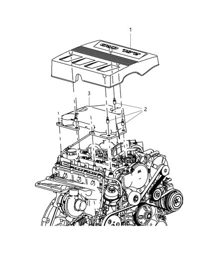 Engine Cover Related Parts 2011 Jeep Liberty