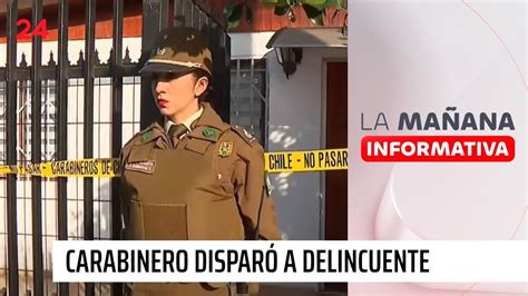 Carabinero disparó a delincuente violentos asaltos a dos casas en