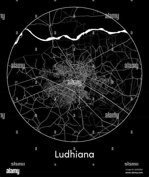 City Map Ludhiana India Asia vector illustration Stock Vector Image ...