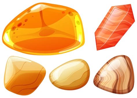 Colecci N De Cristales Y Piedras Preciosas Vector Gratis