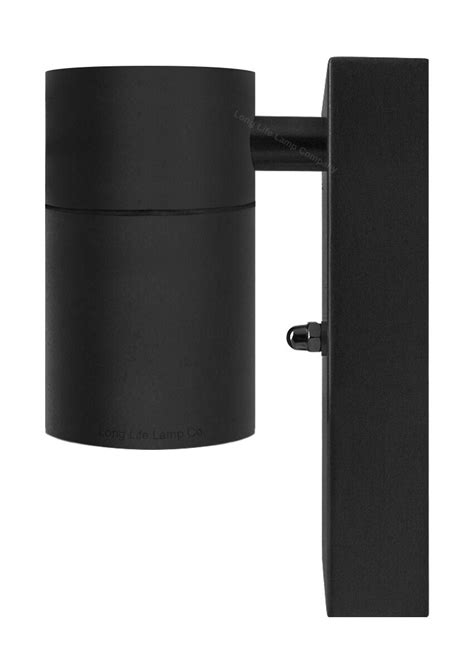 Dusk Till Dawn Sensor Black Outdoor Single Wall Light Stainless Steel