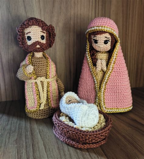 Sagrada Família Amigurumi Elo7 Produtos Especiais