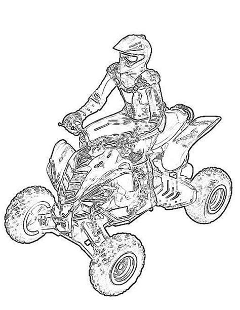 Quad Bike Coloring Pages Coloring Nation