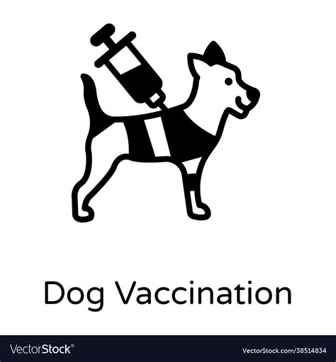 Dog vaccination Royalty Free Vector Image - VectorStock