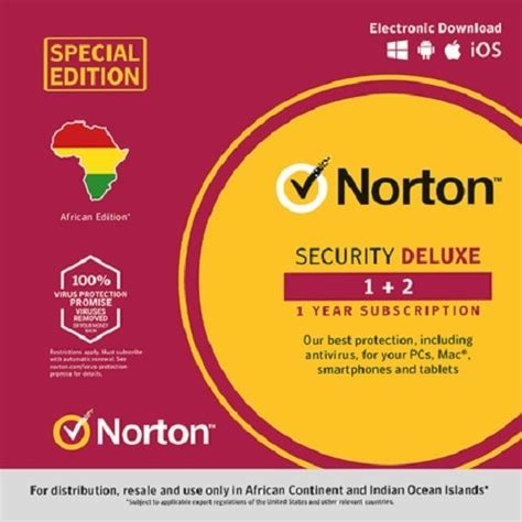 Norton Symantec Norton Security Deluxe Internet Security Antivirus