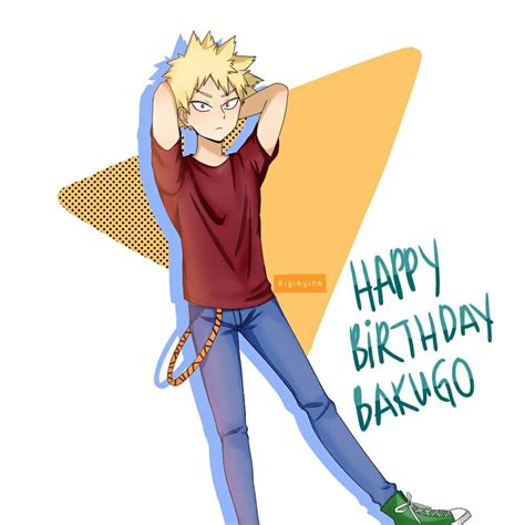 Happy Birthday Kacchan つ ω つ Aiyinyinnart Illustrations Art Street