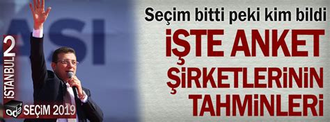 Te Anket Irketlerinin Tahminleri Son Dakika Siyaset Haberleri