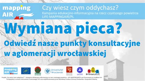 Punkty konsultacyjne w aglomeracji wrocławskiej LIFE MAPPINGAIR PL