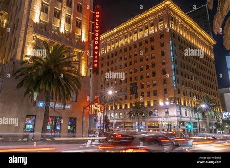 Hollywood Blvd At Night