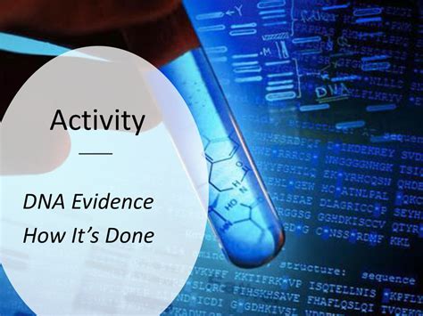 Activity Dna Evidence Ppt Download