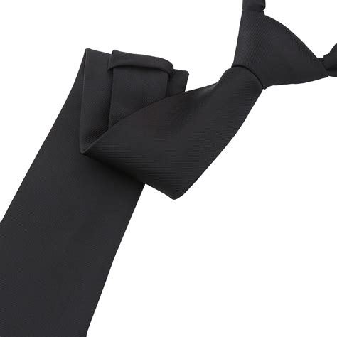 Black Plain Twill Modern Classic Tie James Alexander