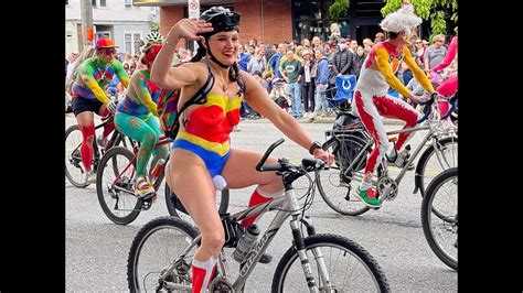 Fremont Solstice Nude Bike Ride 2022 Slide Show No 2 YouTube