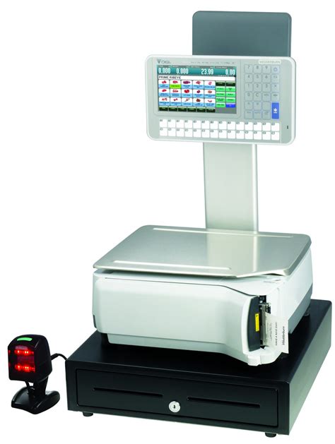 Touch Screen Weigh Price Labelling Scale With Pole Display Scales