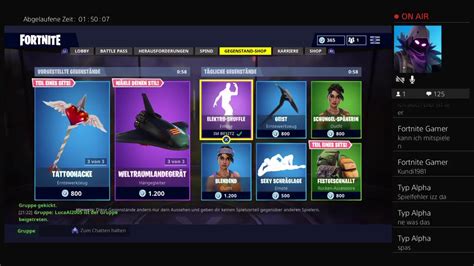 Fortnite Livestream Streamen Bis Zum Neuen Shop Youtube