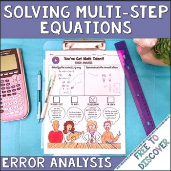 Solving Multistep Equations Error Analysis By Free To Discover Tpt