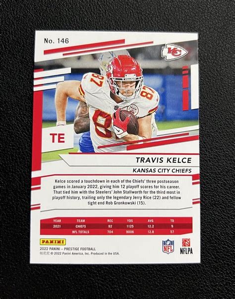 2022 Panini Prestige Xtra Points Astral 146 Travis Kelce For Sale