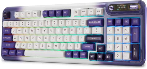 KZZI Z98 Mechanical Keyboard Hot Swap Gasket Wireless Gaming Keyboard With Knob OLED Smart