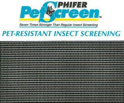 Pet Resistant Screen - Sliding screen doors