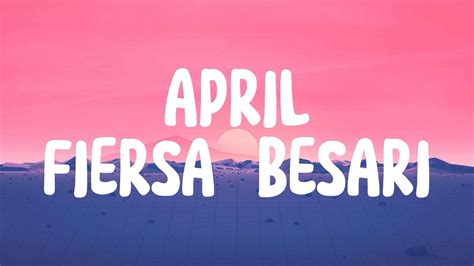 April Fiersa Besari Video Lyrics Youtube