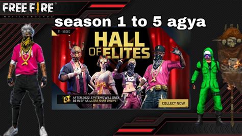 Finally All Old Elite Pass Return In Free Fire Spin In New Hall Of