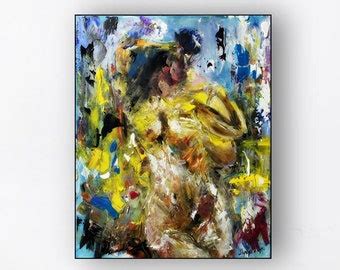 Romantic Nude Painting Etsy