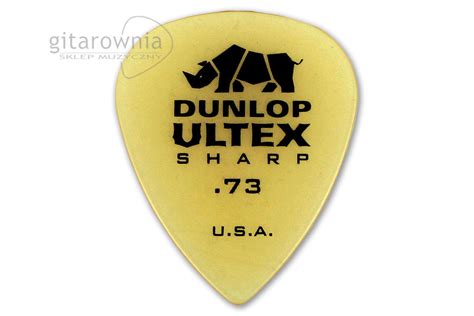 DUNLOP 43373 433 73 433 73 Ultex Sharp czarny nosorożec kostka gitarowa