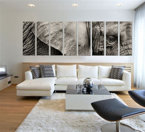 Canvas Prints African Elephant Canvas Print Elephant Wall