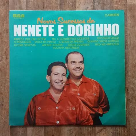 Lp Nenete E Dorinho Novos Sucessos [1969] Edição Original