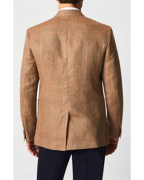 Billy Reid Plaid Linen Sport Coat In Natural For Men Lyst