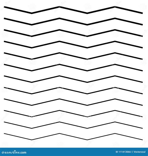 Wavy Criss Cross Zig Zag Lines Set Of Different Levels Stock Vector