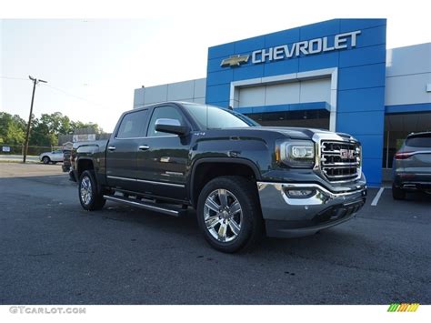 Dark Slate Metallic Gmc Sierra Slt Crew Cab Wd