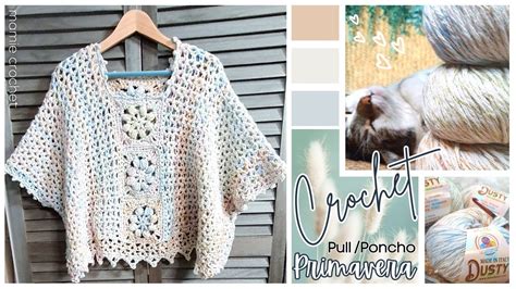 TOP PONCHO PRIMAVERA 𝐀𝐔 𝐂𝐑𝐎𝐂𝐇𝐄𝐓 ET EN TOUTES TAILLES 𝐓𝐔𝐓𝐎 𝐅𝐀𝐂𝐈𝐋𝐄