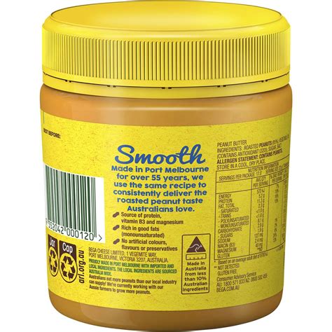 Bega Peanut Butter Smooth 375g Woolworths