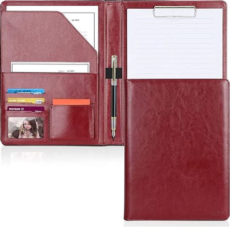 Amazon Toplive Resume Padfolio Portfolio Folder Pu Leather