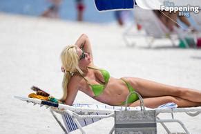 Karoline Lima Sizzles In Sexy Green Thong Bikini In Miami Beach Aznude