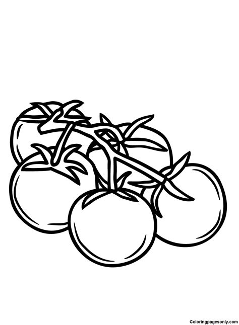 52 Tomato Coloring Pages ColoringPagesOnly