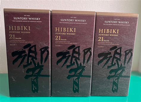 【未使用】送料無料 Suntory ウイスキー 響 21年 3本セットの落札情報詳細 ヤフオク落札価格情報 オークフリー