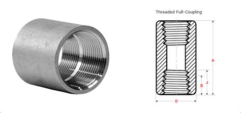 Threaded Full Coupling SS Threaded Full Coupling Forged Screwed Full