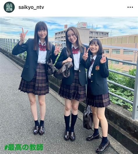 画像・写真 “ドラマでは見られない笑顔の3人”松岡茉優＆芦田愛菜＆茅島みずき、教室オフショットに「西野さんの腕に」＜最高の教師＞722