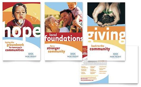 Community Non Profit Postcard Template Design Marketing Postcard