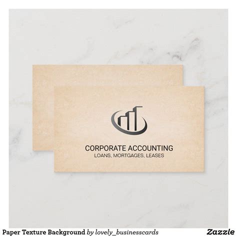 Paper Texture Background Business Card | Zazzle.com in 2021 | Paper ...