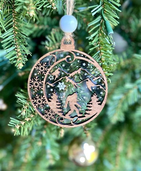 Bigfoot Christmas Ornament Bigfoot Decoration Cryptid - Etsy