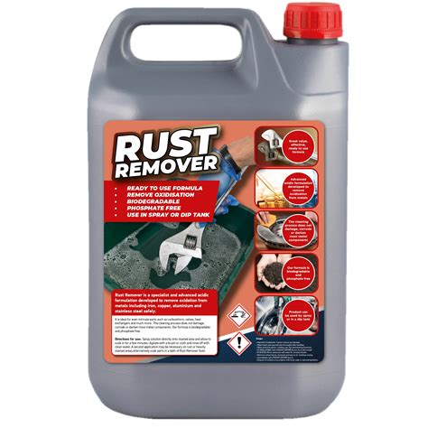 Buy 5 Litre Rust Remover Solutionsprayliquid Removes Rust Back To