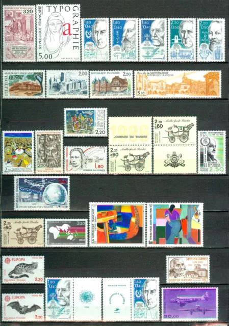 France Timbres Ann Es Compl Tes Neufs Tb Eur