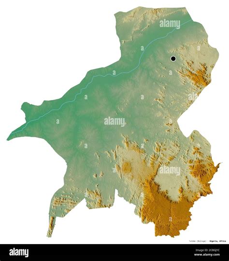 Shape of Taraba, state of Nigeria, with its capital isolated on white ...