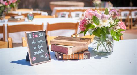 Kara S Party Ideas Shabby Chic Book Themed Bridal Shower