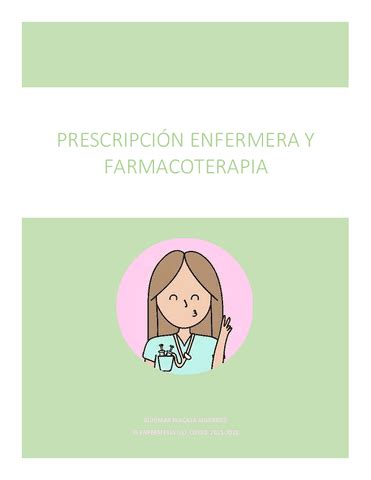 Imprimir Apuntes Prescripcion Enfermera Y Farmacoterapia Pdf