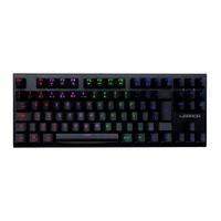 Teclado Gamer De Membrana Multi Led Rainbow Hotkeys Modo Game